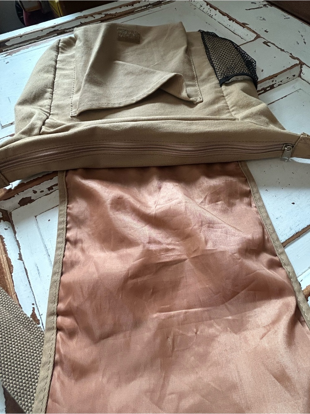 National Wildlife Federation Tan Canvas Messenger Bag Crossbody Nature Outdoors - Picture 7 of 8
